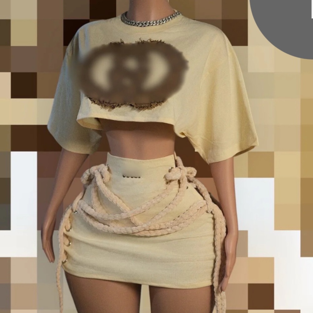 two piece skirt set
